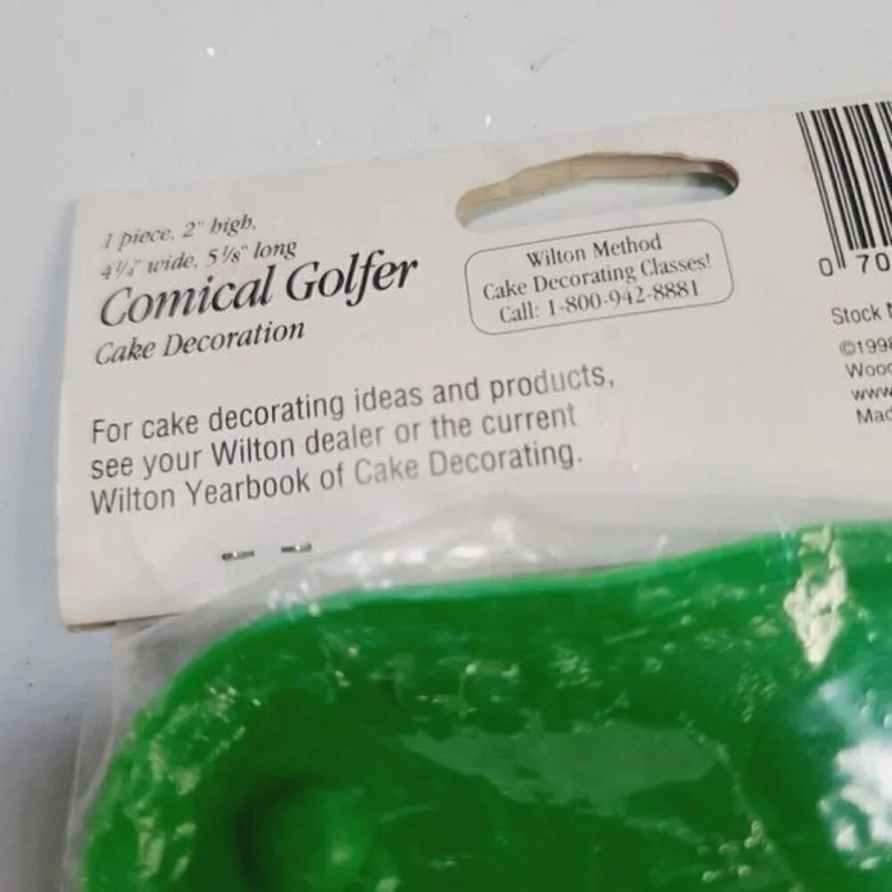 Vintage 1998 Wilton Comical Golfer Cake Topper Golf Lover Birthday